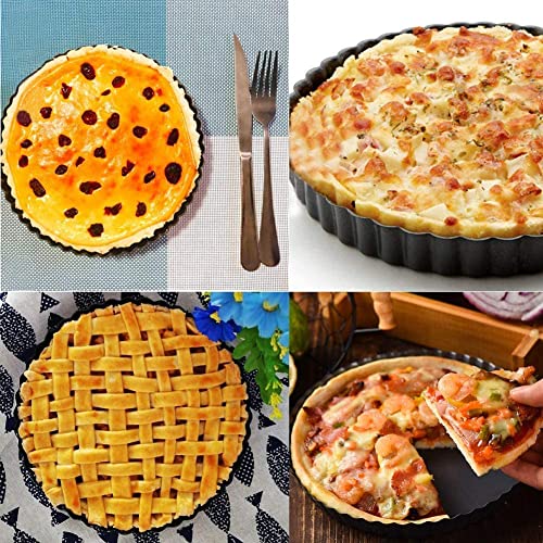 Tart Pan 10 Inch Tart Pan Carbon Steel Round Non