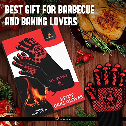 BBQ Grill & Oven Gloves 1472°F Heat Resistant (16.16 Ounce)