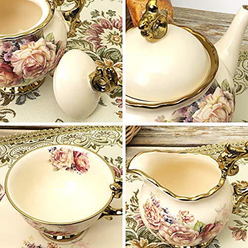 15 Pieces British Porcelain Tea Set