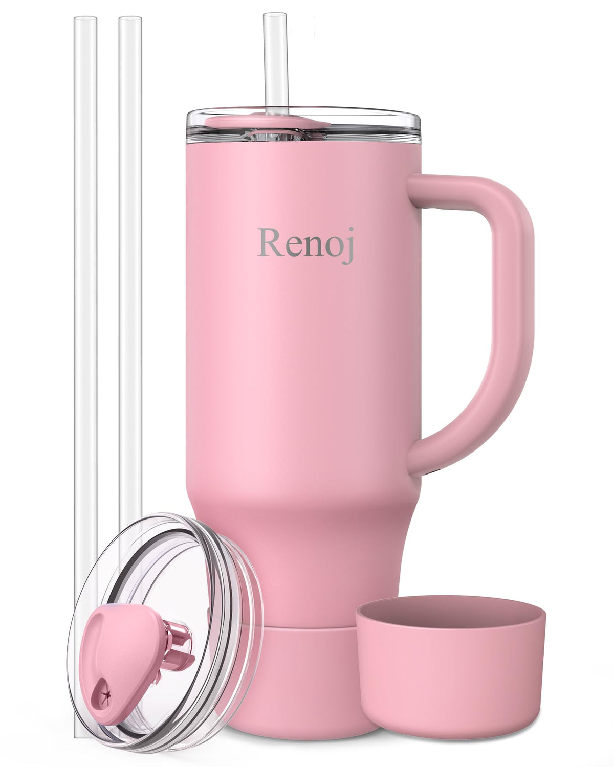 40 oz insulated stainless steel tumbler with handle
