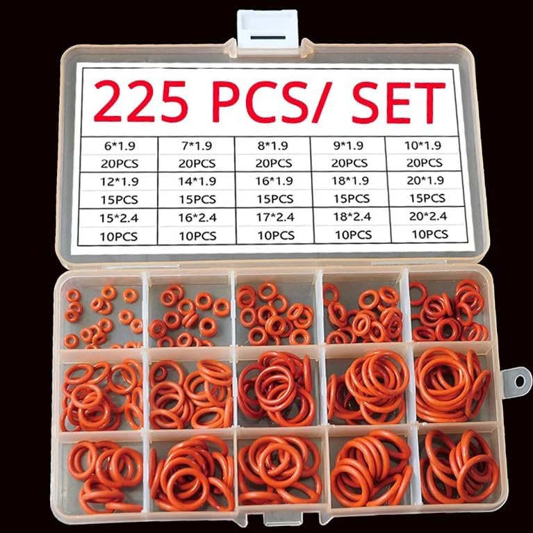 Silicone Rubber O (225 Count)