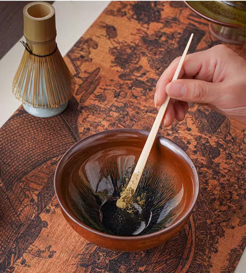 Matcha Bowl Reactive Glaze Tenmoku Tea Cup