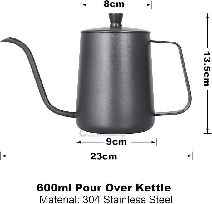 SOTECH Pour Over Coffee Maker Set with Dripper Stand Coffee Filters Paper Coffee Grinder Gift for Coffee Lovers
