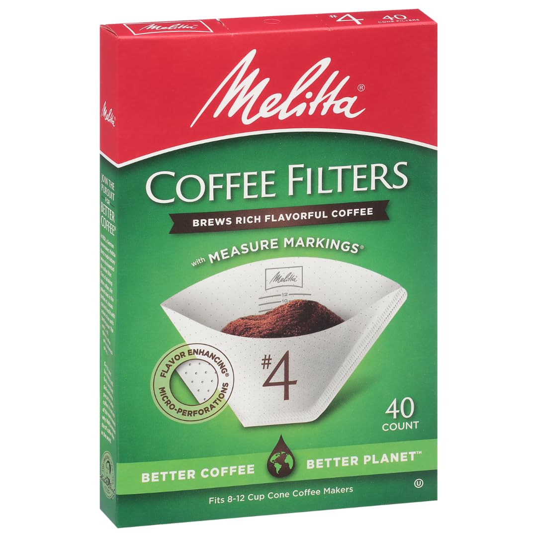 Cone coffee filters with double crimped edges