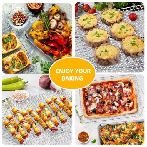 19.6 Inch Baking Sheet Pan with Wire Rack for Cookie