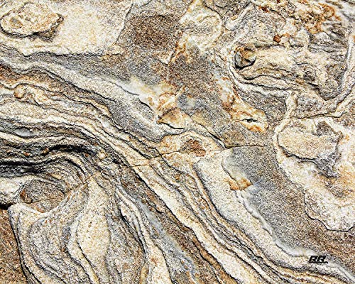 Light Granite Stone Marble Gray Brown White Pattern Textured Marble Art Kitchen Glass Cutting Board Modern Decorative Gift Abstract Wavy Contrast Design