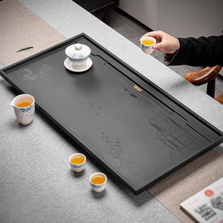 Tea Set Porcelain Stone Tea Tray Home Simple Large Tea Tray