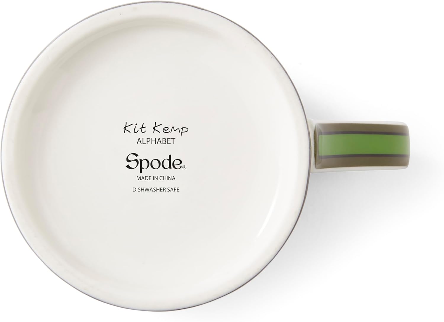 Spode Kit Kemp Alphabet Mug - Letter J Monogram in Fine China, 12oz Ceramic Coffee Cup for Hot Drinks, Personalized Drinkware for Unique Gifts, Dishwasher Safe Tea or Coffee Mug - Gift Box Included