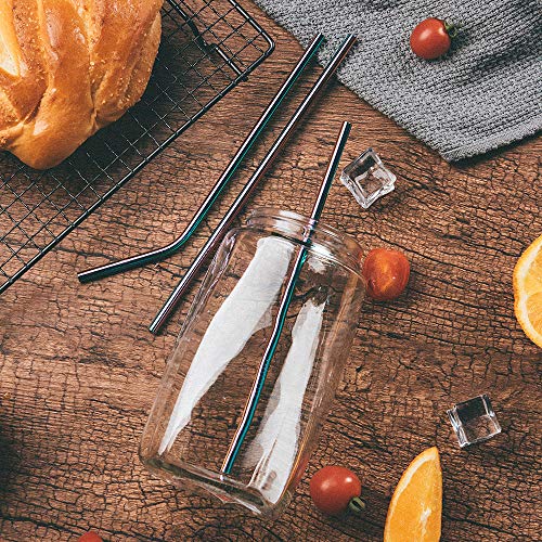 Rainbow Stainless Steel Straws (8 Count)