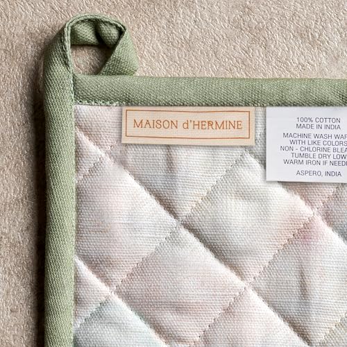 100% Cotton Oven Mitt & Pot Holder Set