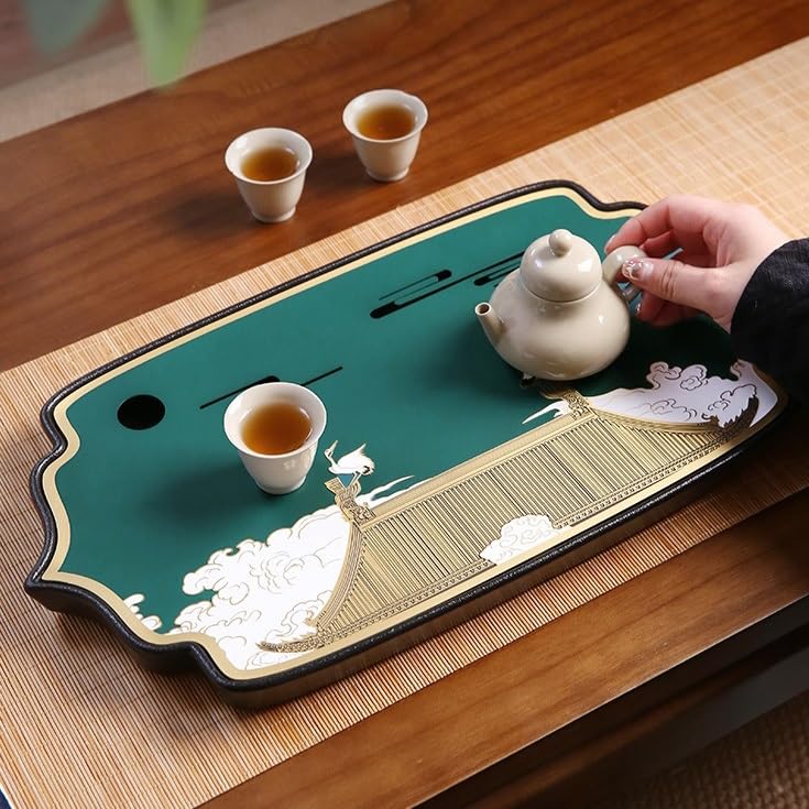 Tea Set Chinese Style Water Storage Copper Tea Tray Home Dry Brewing Table