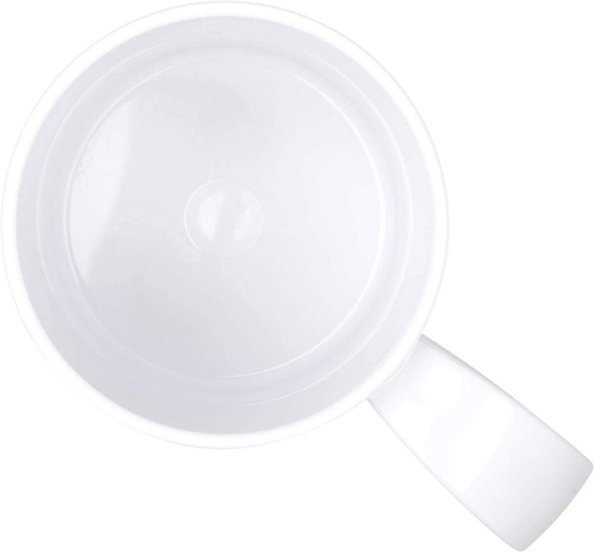 White stackable 8 oz mug set of 12