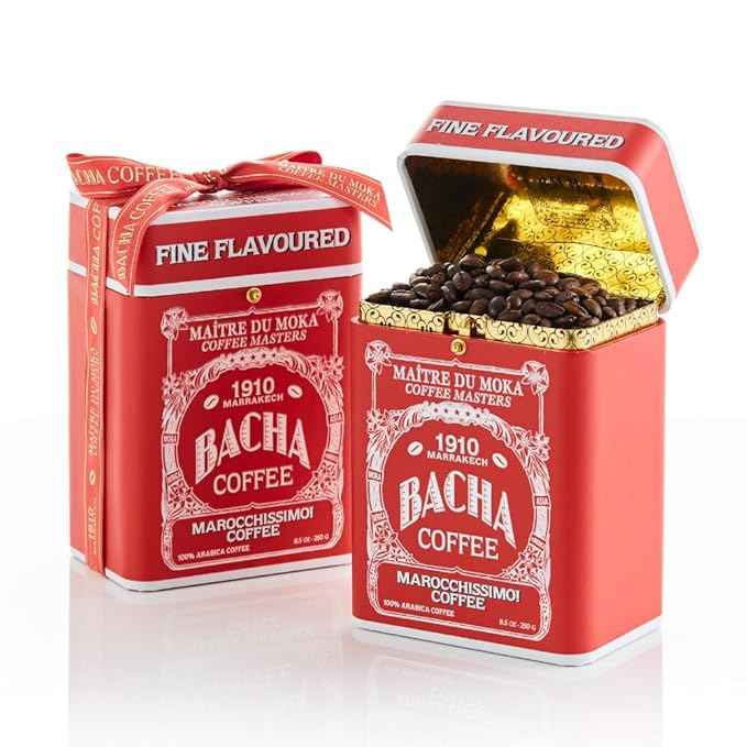Bacha Coffee | Marocchissimo! Fine Flavoured, Whole Beans, Medium Roast, 100% Arabica Specialty Coffee, 250g Signature Nomad Collection, Gift Box