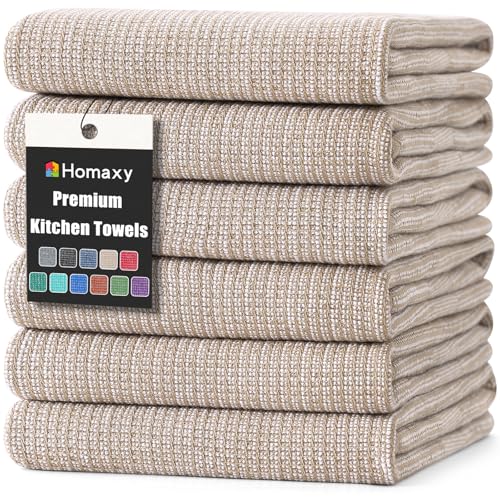 380 GSM Cotton Premium Kitchen Towels 6 Pack (6 Count)