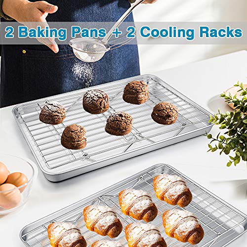 16 Inch Baking Sheet with Rack Set