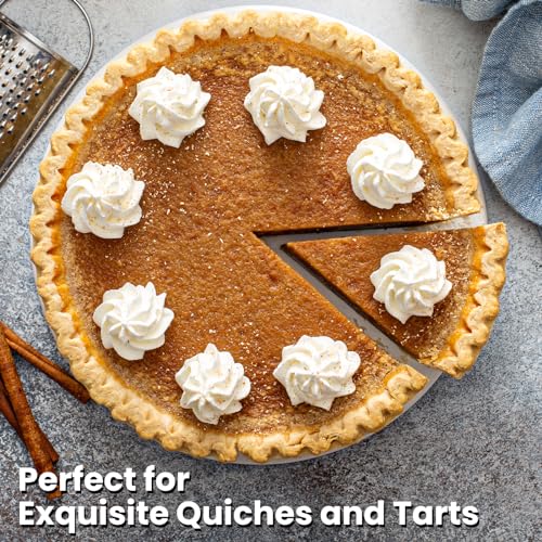 Tart Pan 9 Inch 10 Inch Removable Bottom (2 Count)