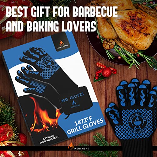 BBQ Grill & Oven Gloves 1472°F Heat Resistant (16.16 Ounce)