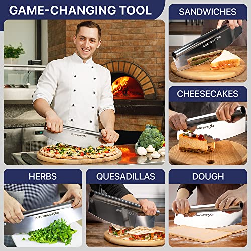 18 Inch Pizza Cutter Rocker Blade