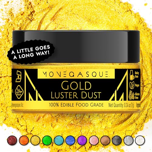 Gold Edible Glitter for Drinks & Cakes
