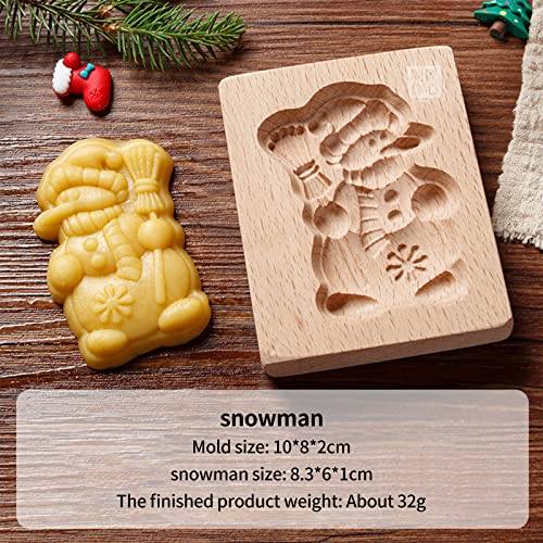 Wooden Cookie Biscuit Mold