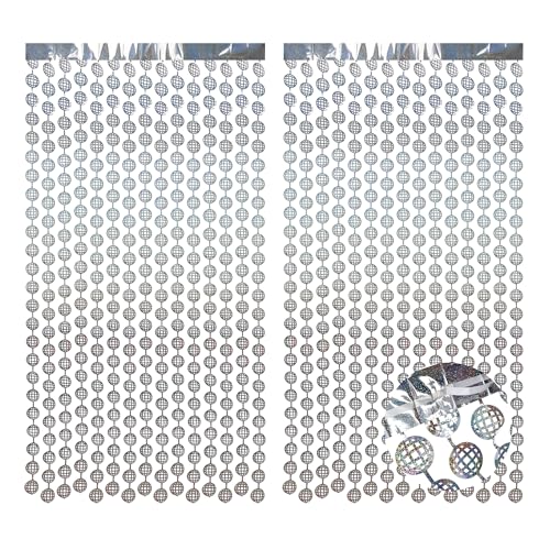 Disco Hanging Balls Fringe Backdrop (2 Count)