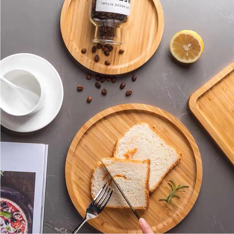 Round Bamboo Tray