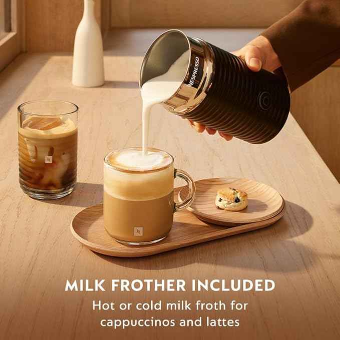 Nespresso Vertuo Pop+ Coffee and Espresso Maker by De'Longhi with Milk Frother, Candy Pink