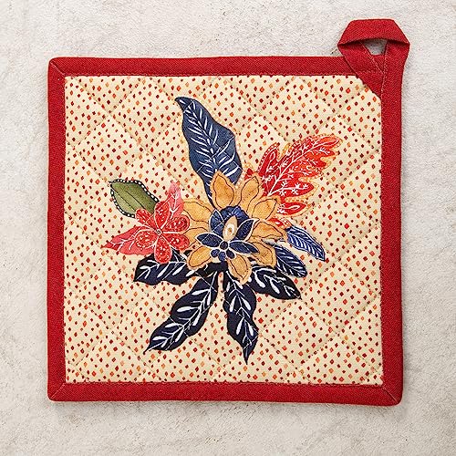 100% Cotton Oven Mitt & Pot Holder Set (2 Count)