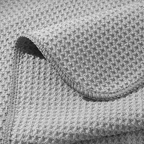 340 GSM Microfiber Waffle Kitchen Dish Cloth (12 Count)