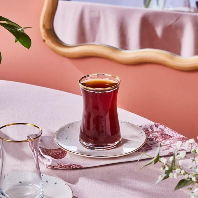 Karaca Fleur 12-Piece Tea Set for 6 People