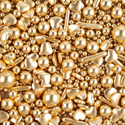 Gold Sprinkles for Cake Decorating (4.6 Ounce)