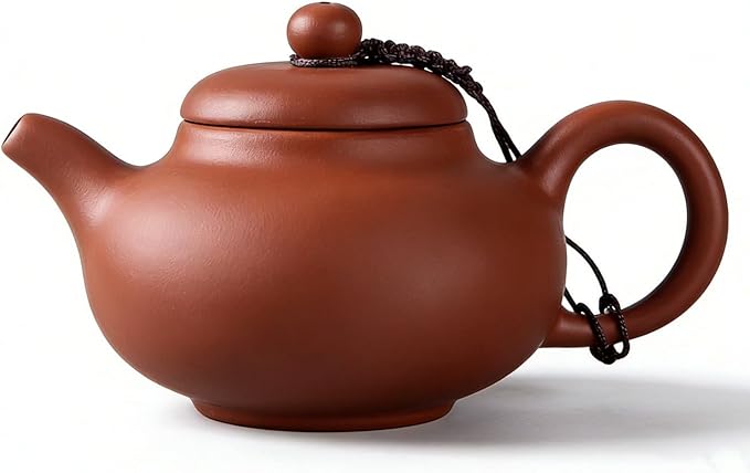 Xishi Teapot,Chinese Yixing Small Zisha Tea Pot,Handmade Pottery Mud Kungfu Zini Purple Clay Teapot,Suit Tieguanyin Puer Tea Pot Tea Table Decoration (Zhuni&7.44oz&220ml)