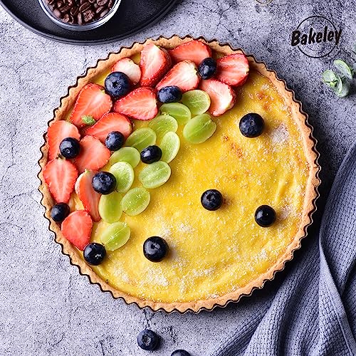 11 Inch Round Tart Pan with Loose Removable Bottom