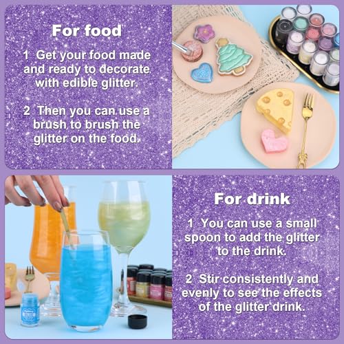 Violet Edible Glitter