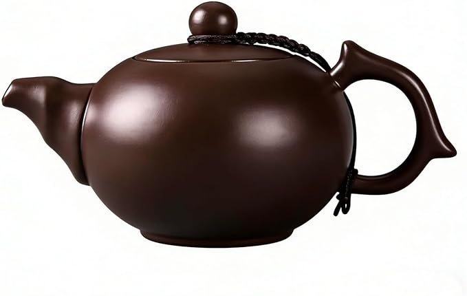 Xishi Teapot,Chinese Yixing Small Zisha Tea Pot,Handmade Pottery Mud Kungfu Zini Purple Clay Teapot,Suit Tieguanyin Puer Tea Pot Tea Table Decoration (Zini&7.2oz&215ml)