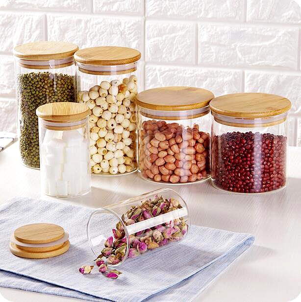 15oz Glass Food Storage Jars (6 Count)