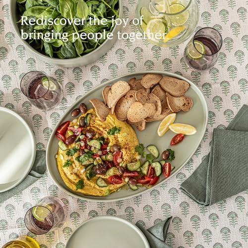 Over&Back Stackable Stoneware Serving Platter