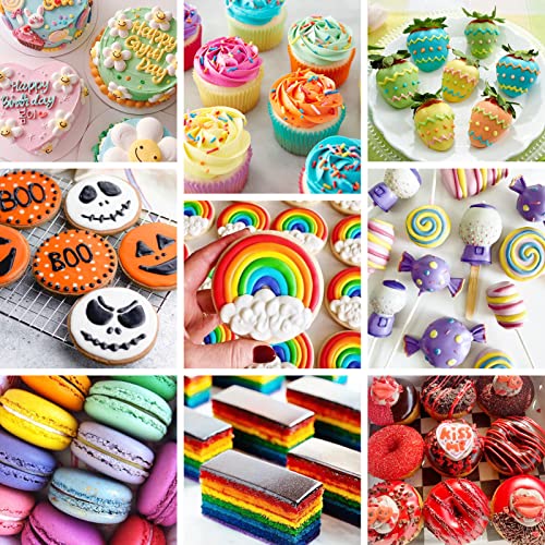 Oil Based Food Coloring for Chocolate 20 Colors .25 Fl Oz Bottles Food Grade Edible Dye for Baking Candy Melts