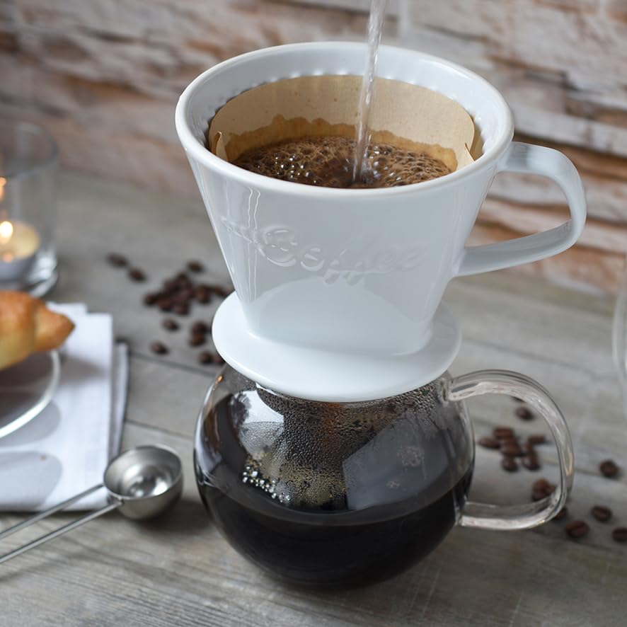 XXL Porcelain Coffee Dripper White