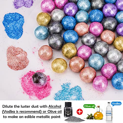 Edible Food Grade Glitter Powder Glimmer Luster Dust for Drinks