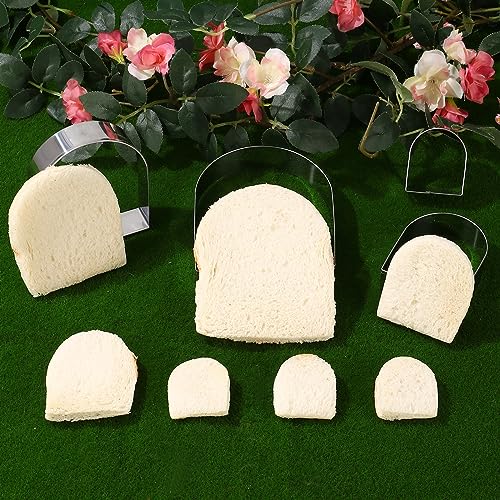 Arched Cookie Cutter Set ANCKNE 4 piece geometric cookie cutter molds (4 Count)