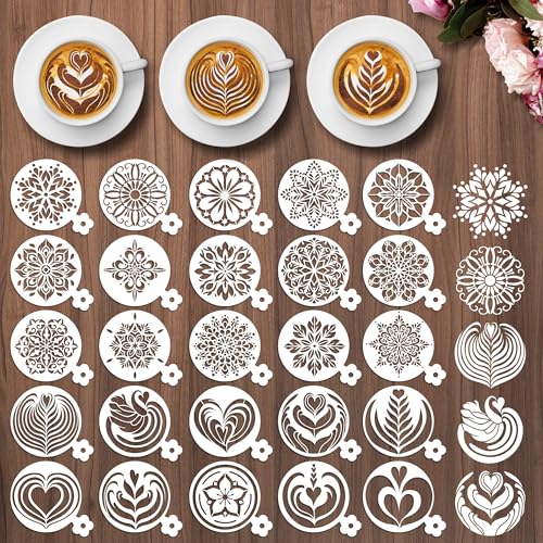 Mandala Cookie Coffee Stencils (25 Count)