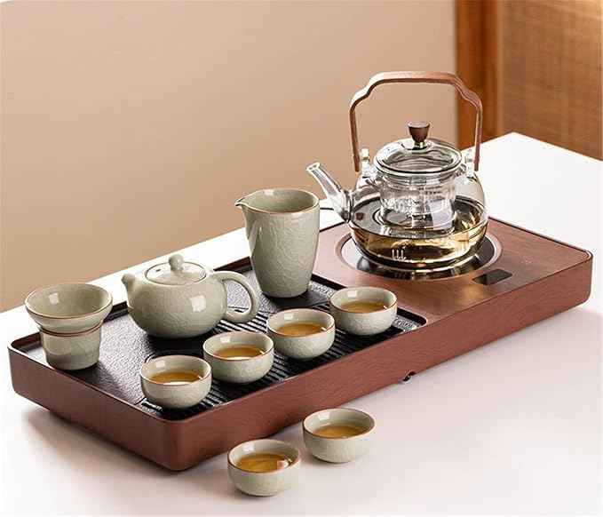 Fully Automatic Tea Tray Set, Electric Kettle and Brewing Station-suit20