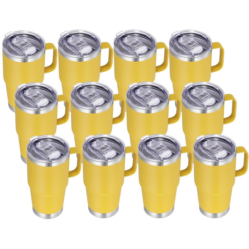 20 oz Insulated Travel Coffee Mugs Set of 12 (12 Count)