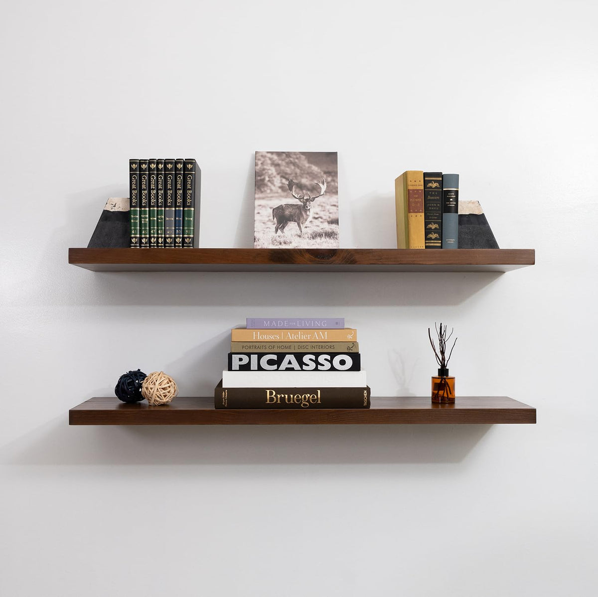 URBANDI Rustic Floating Shelves (2 Count)