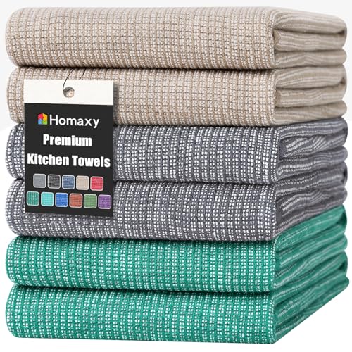 380 GSM Cotton Premium Kitchen Towels 6 Pack (6 Count)