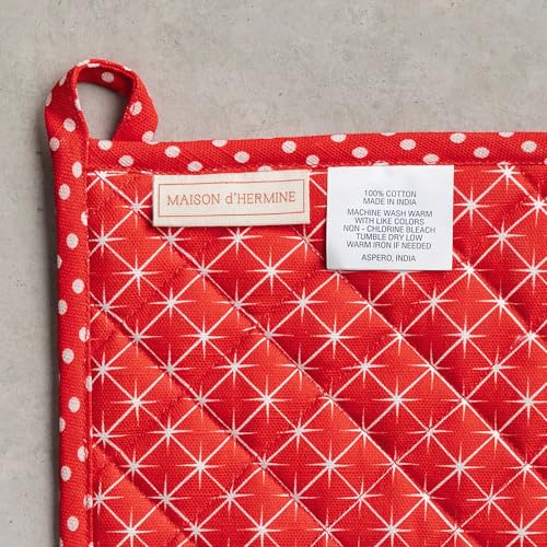 100% Cotton Oven Mitt & Pot Holder Set (2 Count)