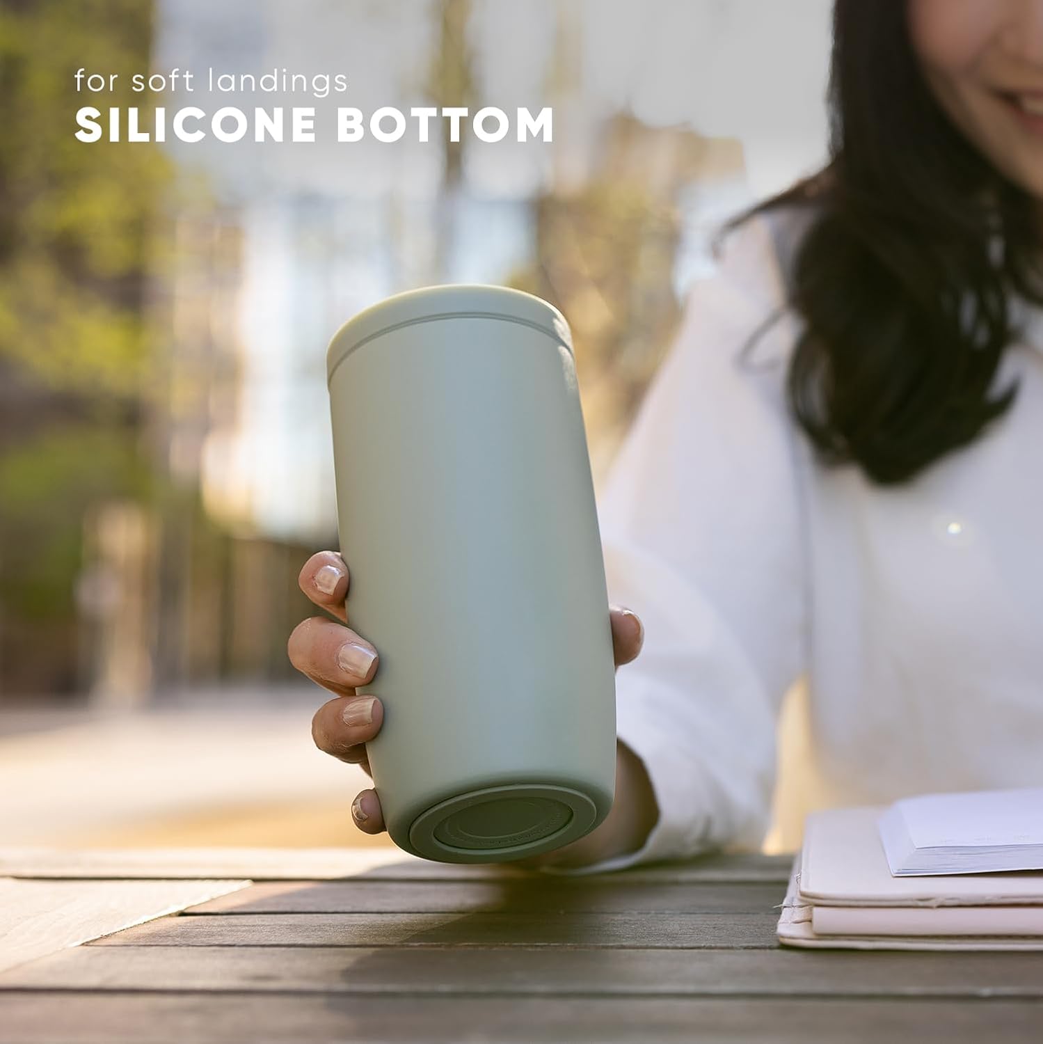 Simple Modern Travel Coffee Mug Tumbler with 360° Lid | Ceramic-Lined Insulated Stainless Steel Cold Brew Iced Coffee Cup Thermos | Gifts for Women Men Her Him | Voyager Signature | 16oz | Buttercup