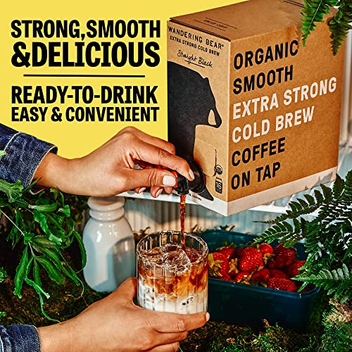 Straight Black Organic Cold Brew Coffee On Tap (128 Fl Oz)