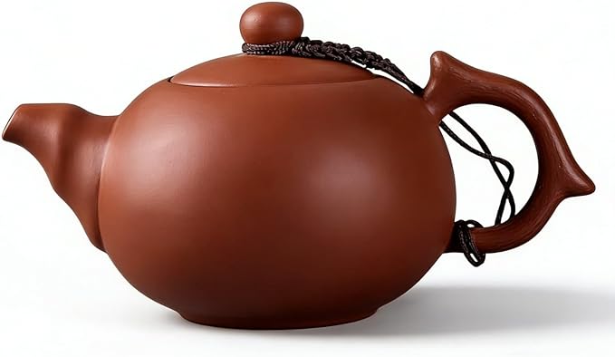 Xishi Teapot,Chinese Yixing Small Zisha Tea Pot,Handmade Pottery Mud Kungfu Zini Purple Clay Teapot,Suit Tieguanyin Puer Tea Pot Tea Table Decoration (Zhuni&7.2oz&215ml)